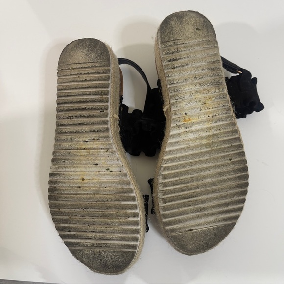 Pierre Dumas Women's Magic-9 Platform Black Espadrille Sandals 5.5 - Picture 4 of 14